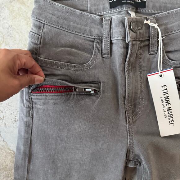 Etienne Marcel Women’s 24 Gray Skinny Jeans NWT - Picture 10 of 11